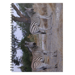 Zebra Double Take Photo Spiral Notebook