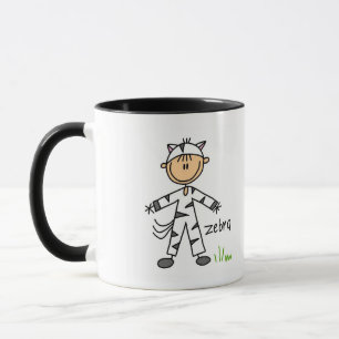 Zebra Dress Up T-shirts and Gifts Mug