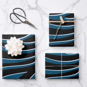Zebra-Effect Gift Paper Sheet, to offer,