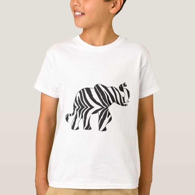 Zebra Elephant T-Shirt (Front)