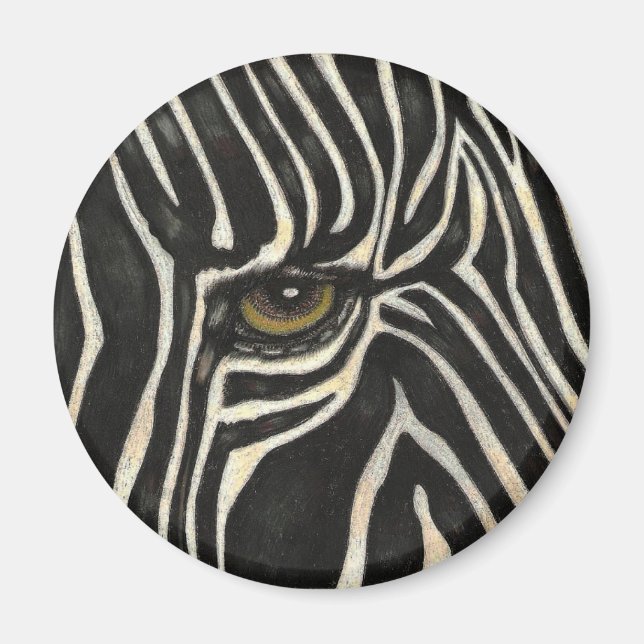 Zebra Eye Magnet (Front)