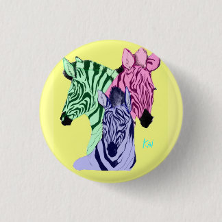 Zebra Eyesore 3 Cm Round Badge