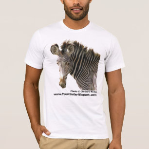 Zebra Face (front) - Zebra Butt (back) T-Shirt