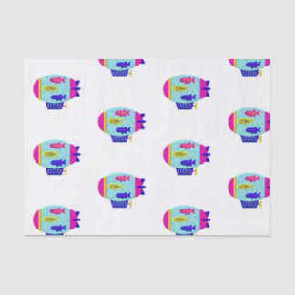 Zebra Fish in a Zeppelin Tissue Paper