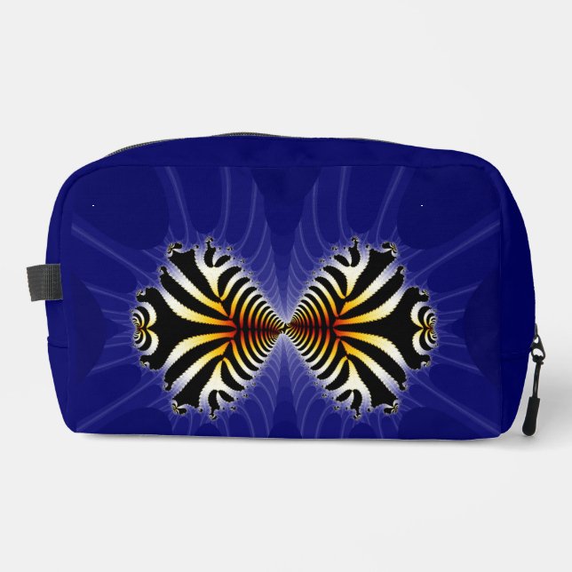 Zebra Fish Kiss Dopp Kit (Front)
