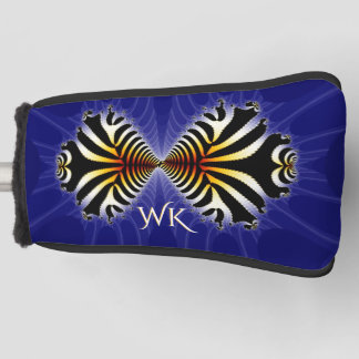 Zebra Fish Kiss Monogrammed Golf Head Cover