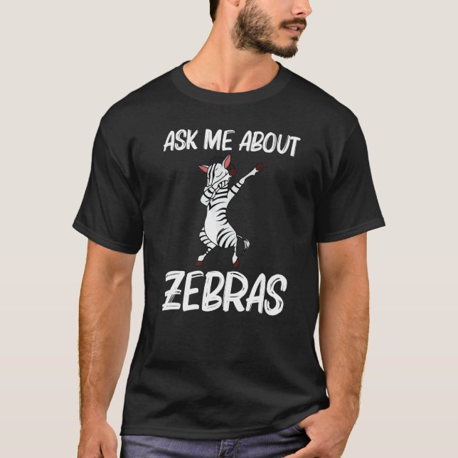 Zebra For Men Women African Zoo Animal   1 T-Shirt (Front)