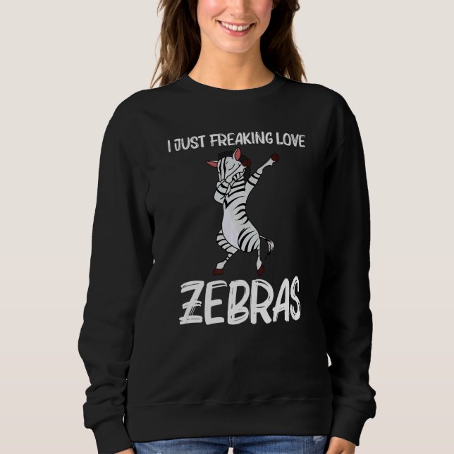 Zebra For Men Women African Zoo Animal   7 Sweatshirt (Front)