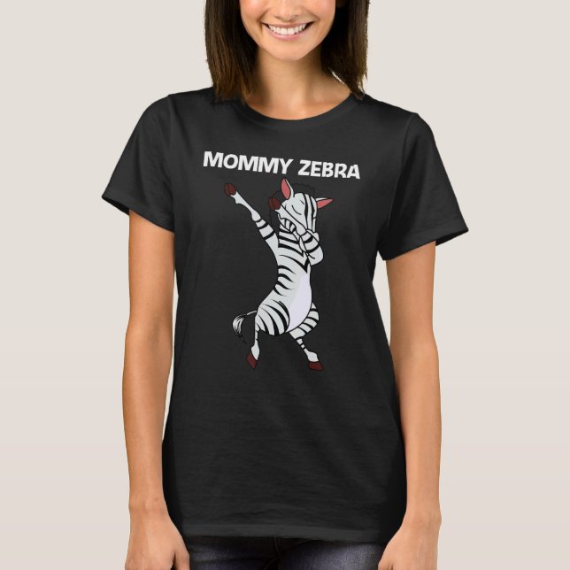 Zebra For Women Mom African Zoo Animal   T-Shirt (Front)