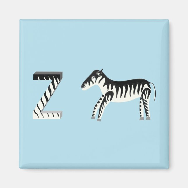Zebra Fridge Magnet (Front)