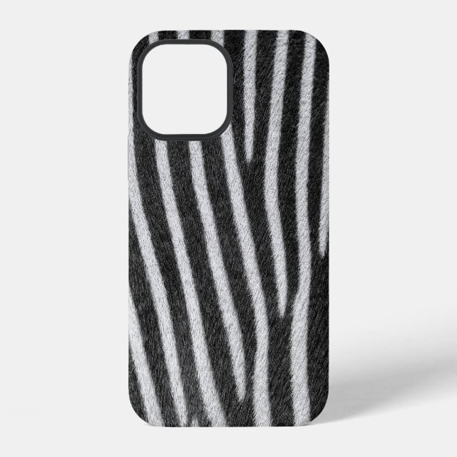 Zebra Fur Animal Pattern iPhone Case (Back)