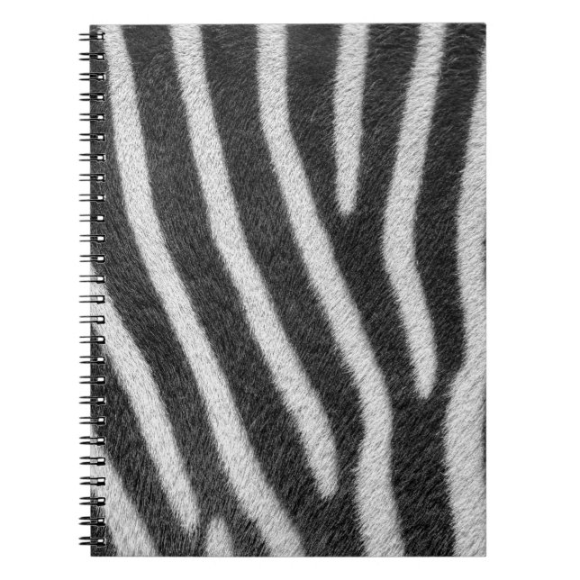 Zebra Fur Animal Pattern Notebook (Front)