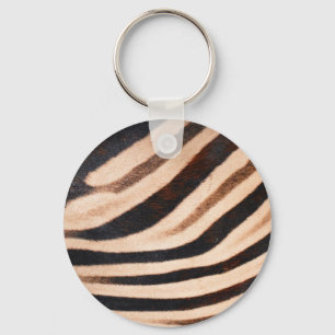 Zebra Fur Keychain