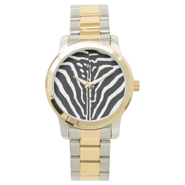 Zebra Fur Print Watch (Front)