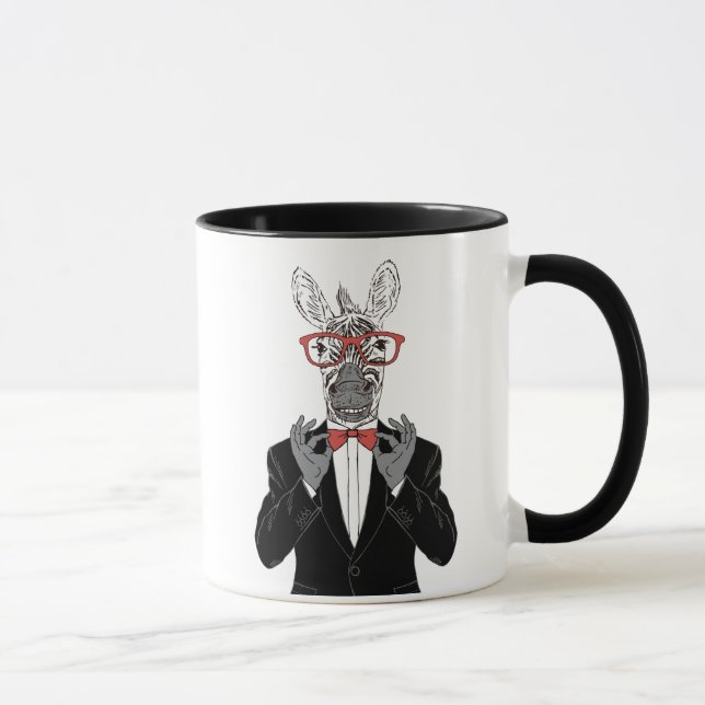 Zebra Gentleman Mug (Right)