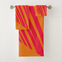 Zebra geometrical orange fucsia