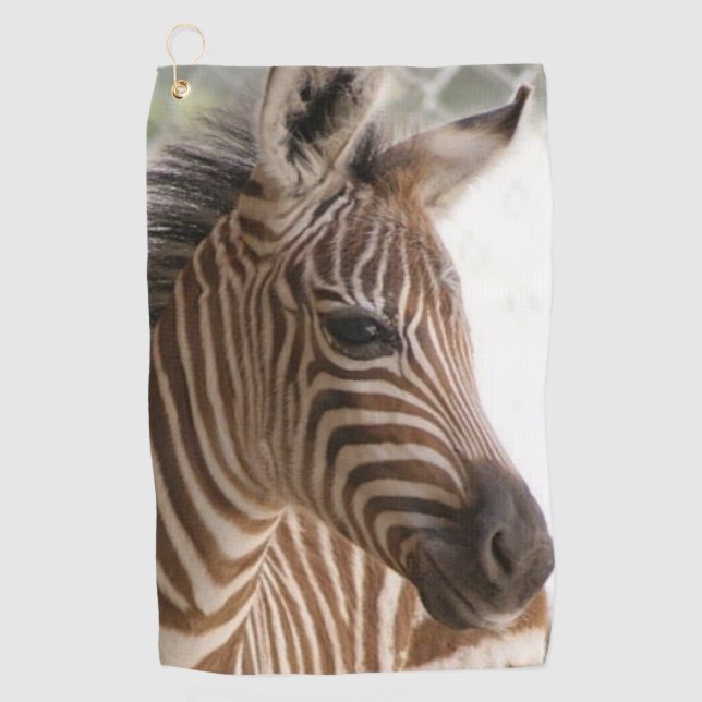 Zebra Golf Towel (Front)