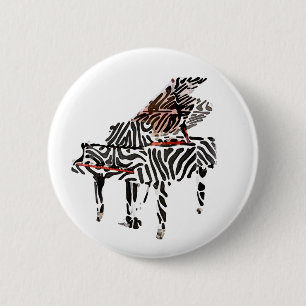 Zebra Grand Piano ~ Button