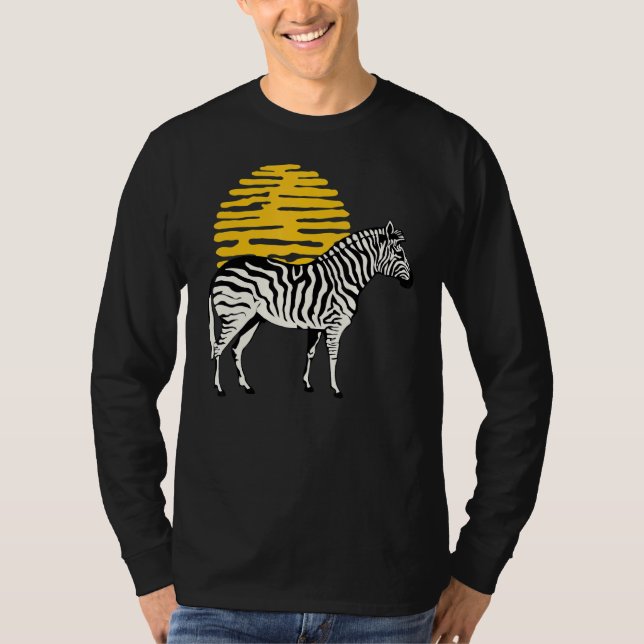 Zebra Graphic Cute Print Love Nature Zebras Wildli T-Shirt (Front)