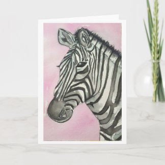 Zebra Greeting Card