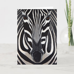 Zebra Greeting Card
