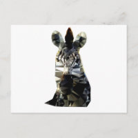 Zebra Head African Animal Low Poly