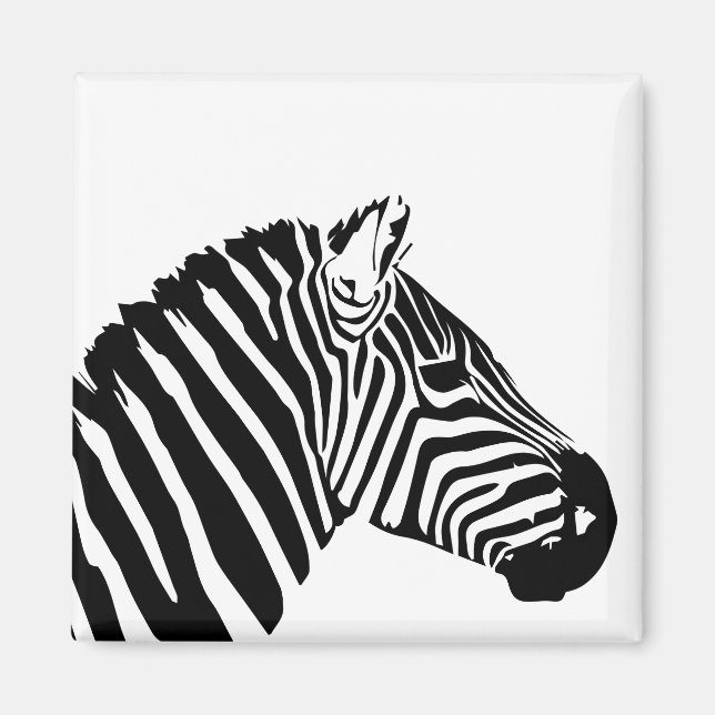 Zebra head magnet (Front)