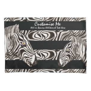 Zebra Head Pillowcase