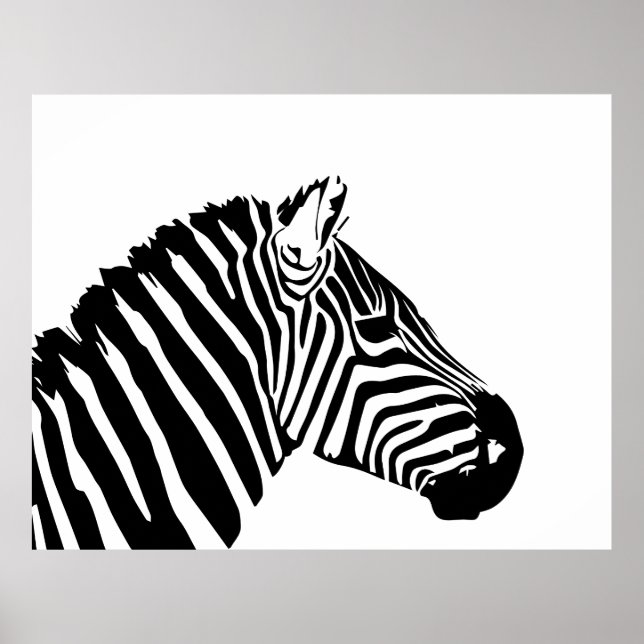 Zebra head poster (Front)