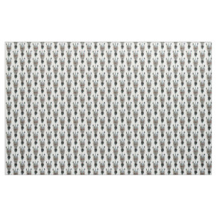 zebra heads on white fabric