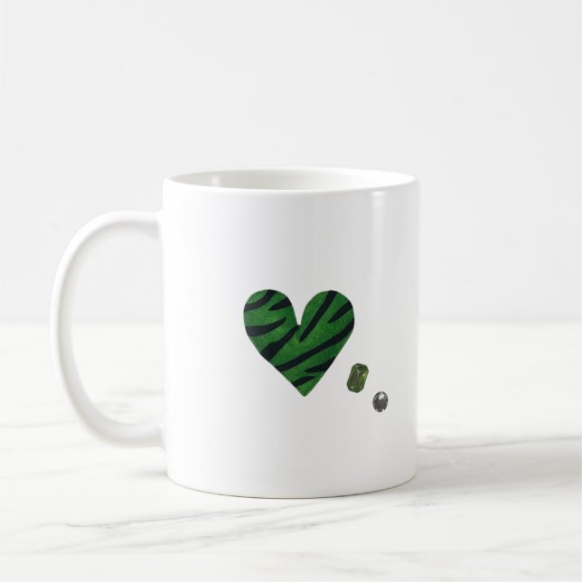 Zebra-heart Coffee Mug (Left)