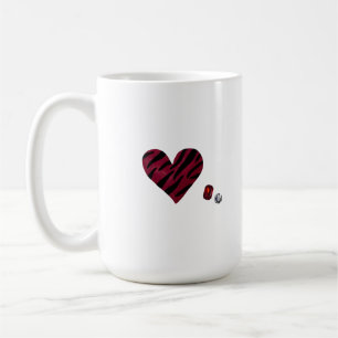 Zebra-heart Coffee Mug