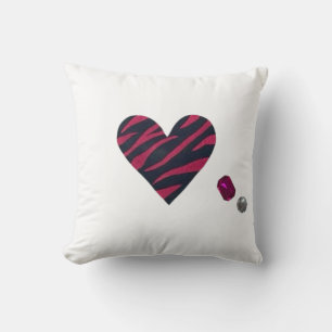 Zebra-heart Cushion