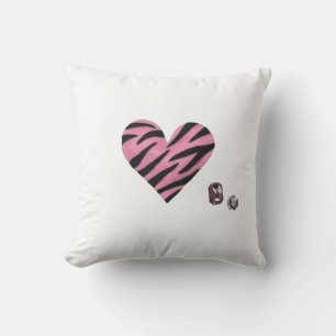 Zebra Heart Cushion