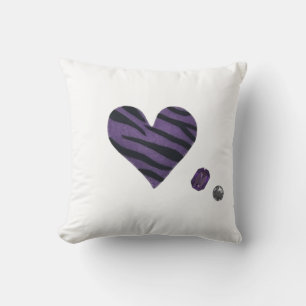 Zebra Heart Cushion