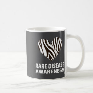 Zebra Heart Rare Disease Awareness Gift 2020  Coffee Mug