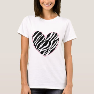 Zebra Heart T-Shirt