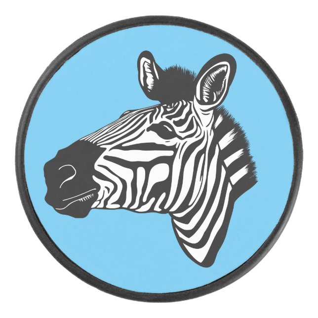 Zebra Hockey Puck (Front)