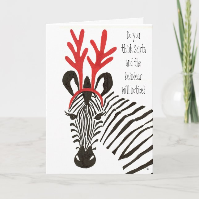 Zebra Holiday Cards (Front)