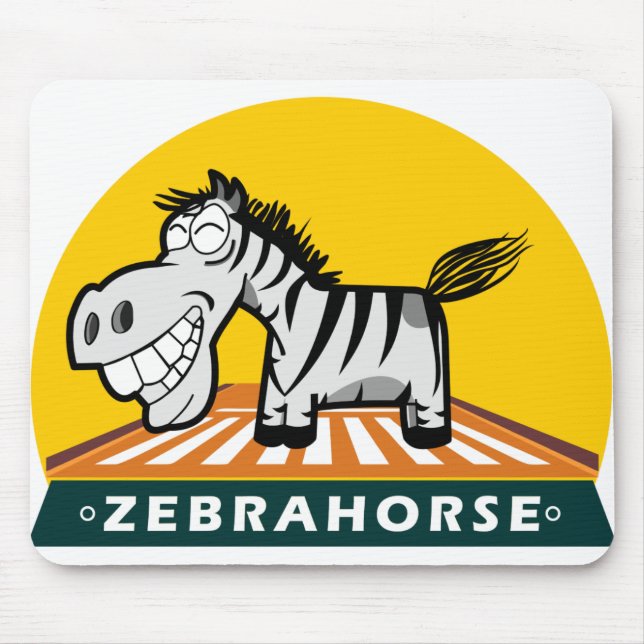 Zebra Hores Mouse Pad (Front)