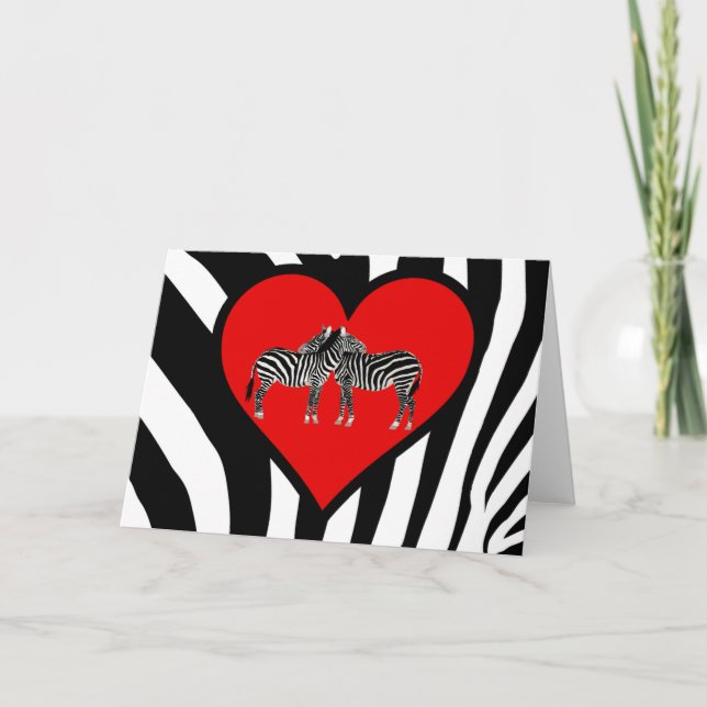 Zebra Hugs Card (Front)