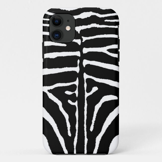 Zebra in Black and White Case-Mate iPhone Case (Back)
