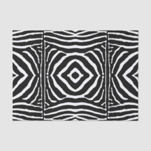 Zebra in Black and White Tissue Paper