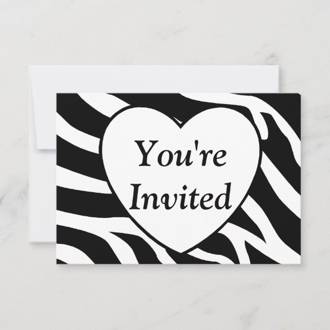 Zebra Invitation (Front)