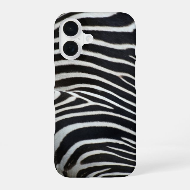 Zebra iPhone 16 Case (Back)