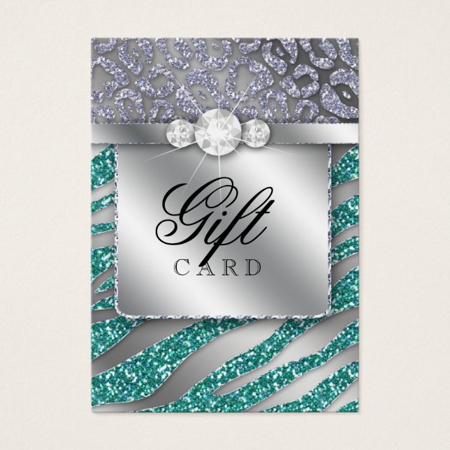 Zebra Jewellery Gift Card Silver (Front)