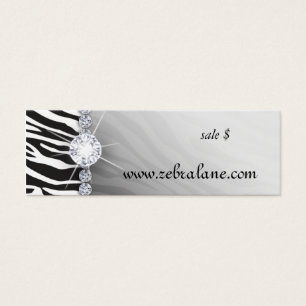 Zebra Jewellery Hang Tag Fashion