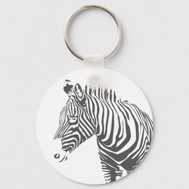 Zebra Keychain (Front)