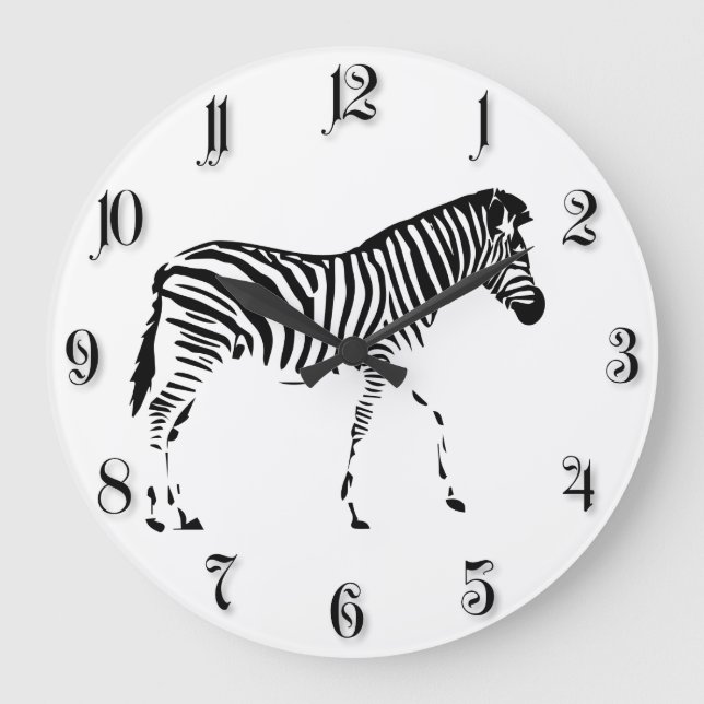 Zebra Large Clock (Front)