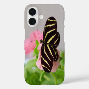 Zebra Longwing Butterfly iPhone 16 Case